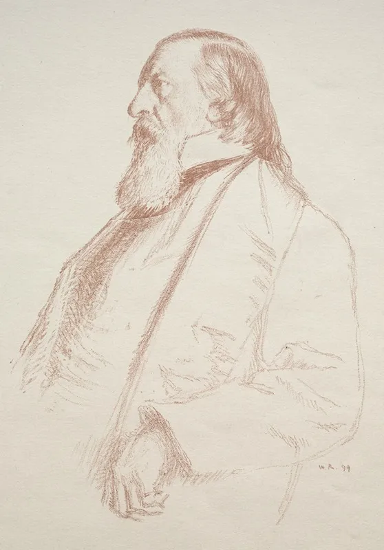 George Milner by William Rothenstein - Canvas Print