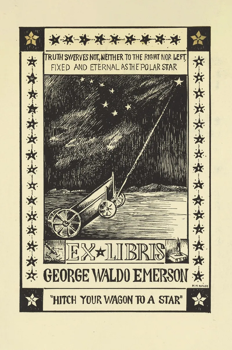 George Waldo Emerson by M. M. Muller - Canvas Print