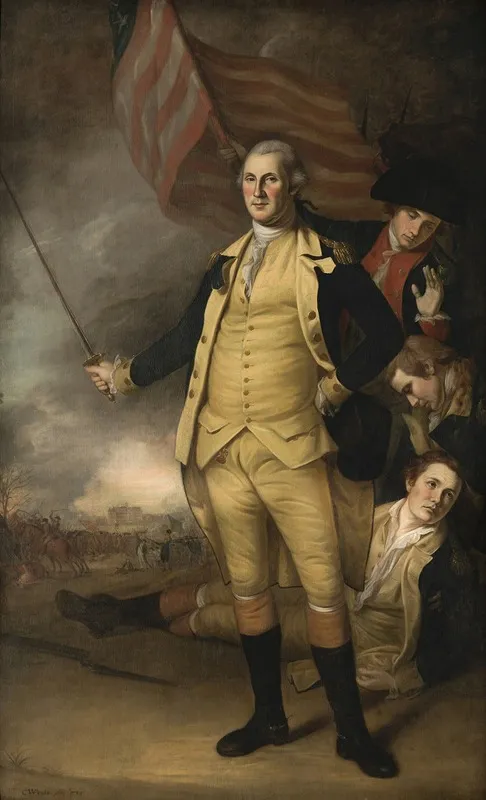 George Washington At The Battle Of Princeton 2 by Charles Willson Peale - Canvas Print
