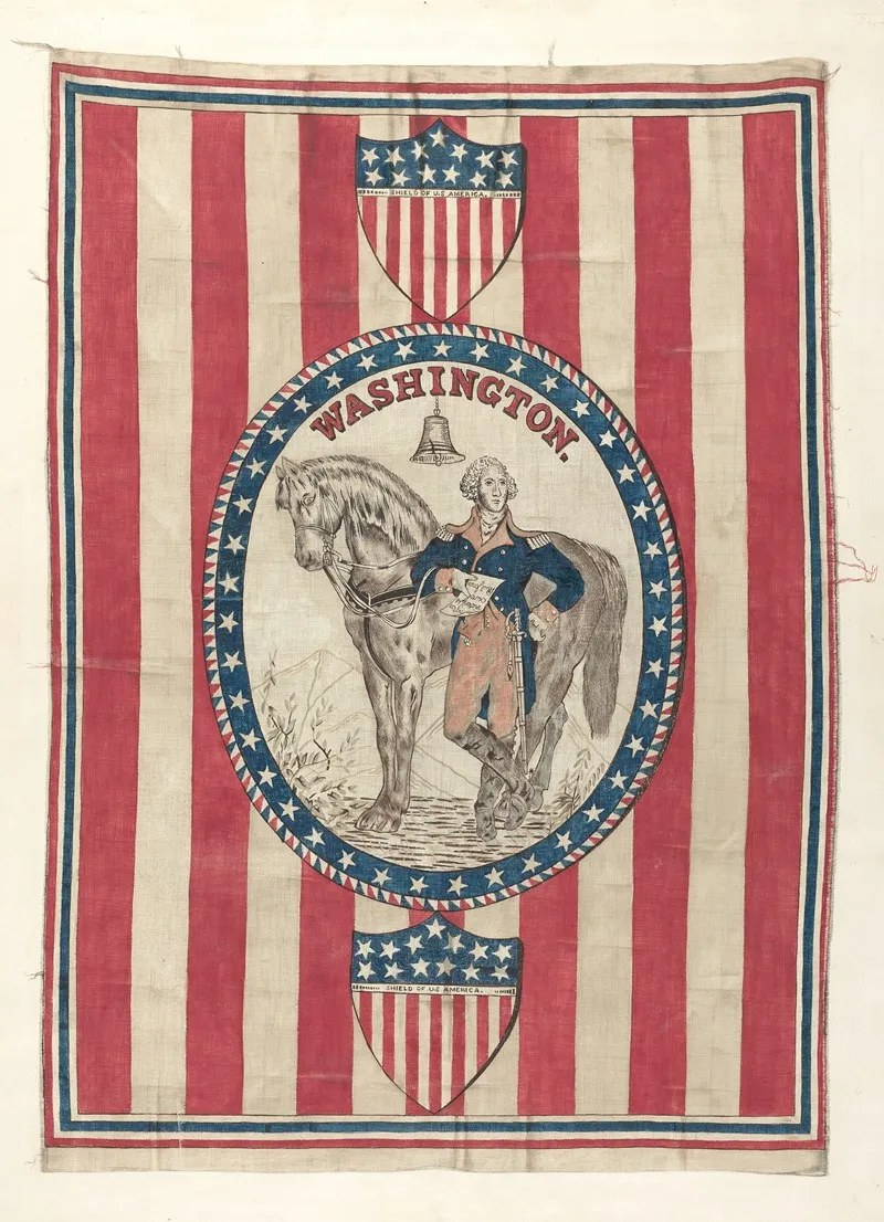 George Washington Banner by Michael Trekur - Canvas Print