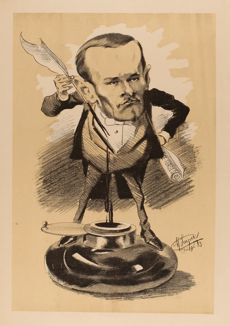 Georges Ohnet Auteur Dramatique by Manuel Luque - Canvas Print