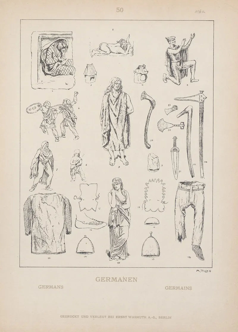 Germans by Adolf Rosenberg - Canvas Print