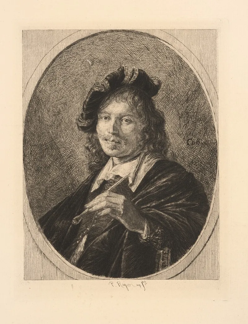 Gerrit Dou by Paul Adolphe Rajon - Canvas Print