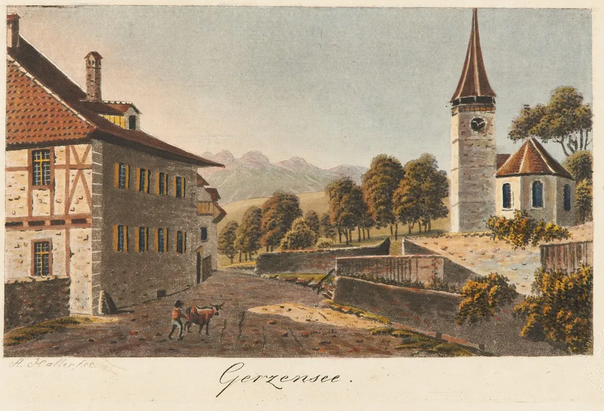 Gerzensee by Jakob Samuel Weibel - Canvas Print