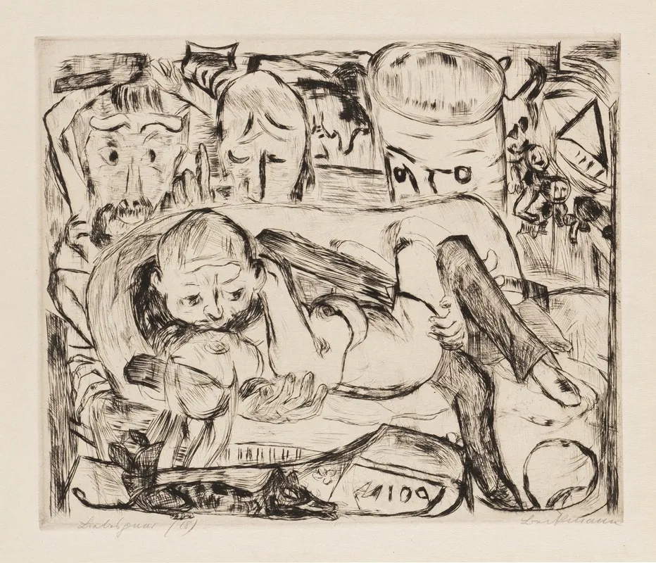 Gesichter Pl 06 by Max Beckmann - Canvas Print