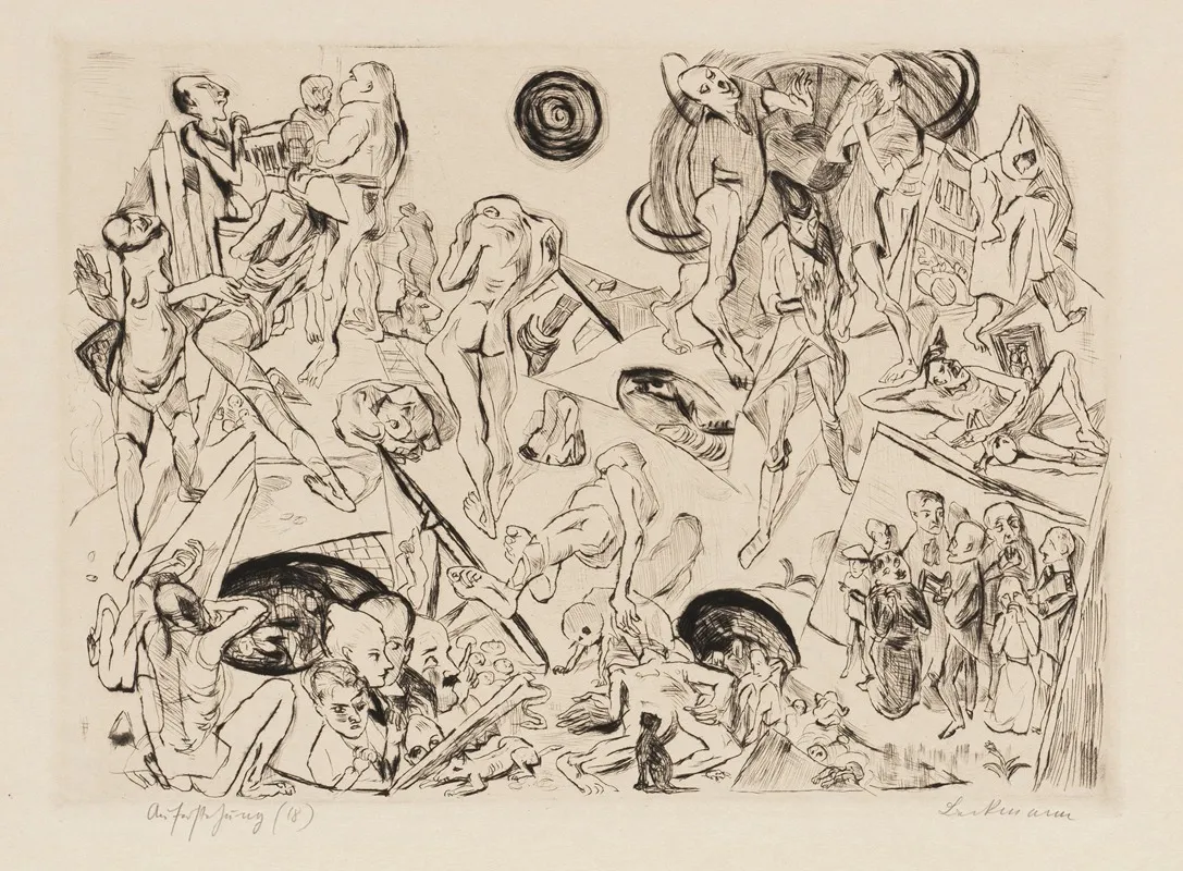 Gesichter Pl 15 by Max Beckmann - Canvas Print