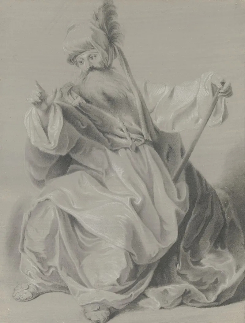 Gewandfigur Mit Einem Turban