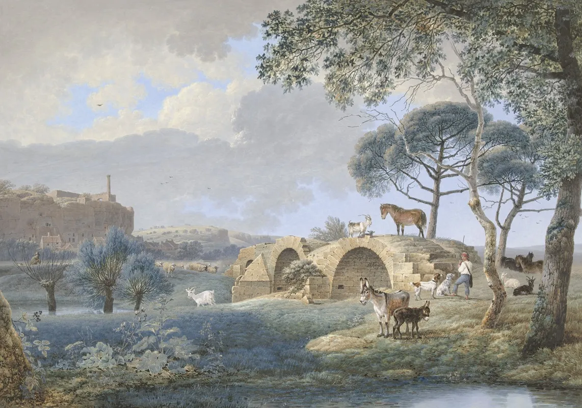 Gezicht Bij Tours by Josephus Augustus Knip - Canvas Print