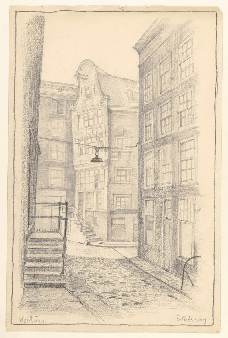 Gezicht In De St Olofssteeg
