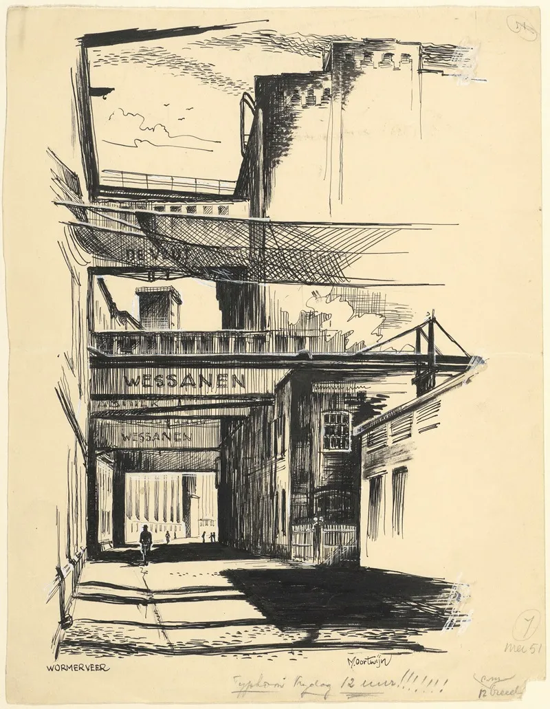 Gezicht In Het Industriecomplex Van Wessanen