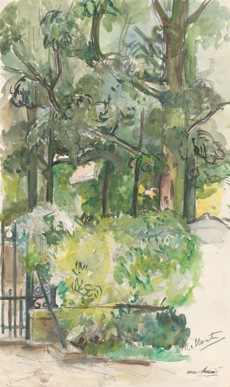 Gezicht In Tuin 2 by Barbara Elisabeth van Houten - Canvas Print