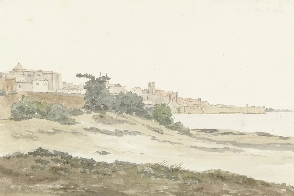 Gezicht Op Barletta Gelegen Aan De Kust