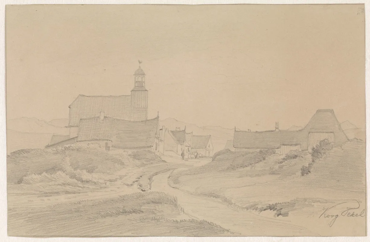 Gezicht Op De Koog Op Texel by Pierre Louis Dubourcq - Canvas Print