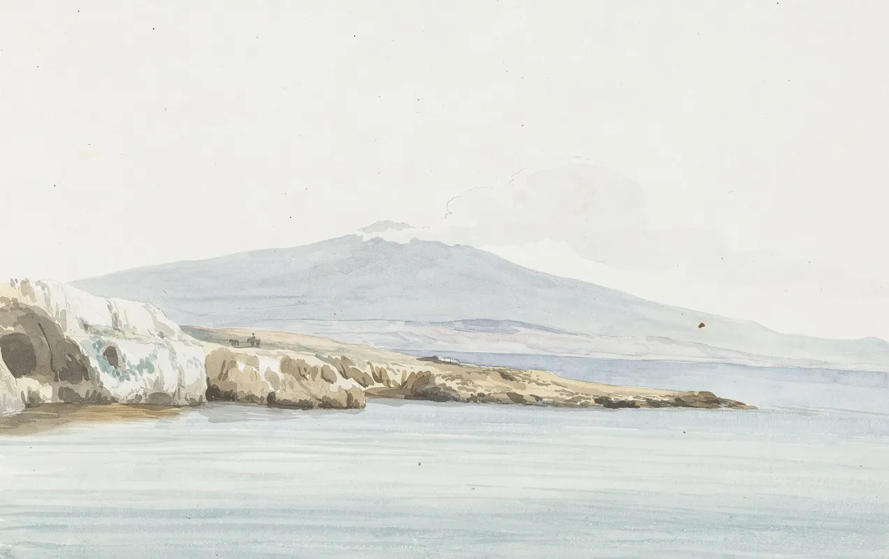 Gezicht Op De Kust Met Brede Monding Van Rivier Porcari Voorheen Pantagias Genaamd