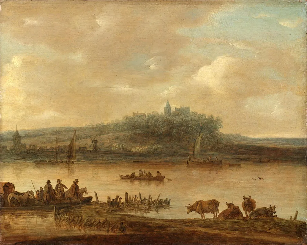Gezicht Op De Rijn En De Elterberg