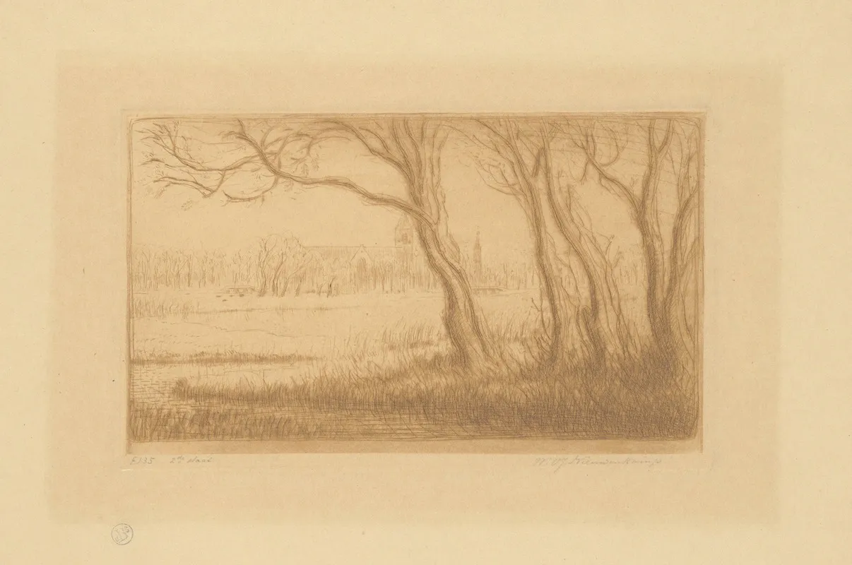 Gezicht Op Edam by Wijnand Otto Jan Nieuwenkamp - Canvas Print