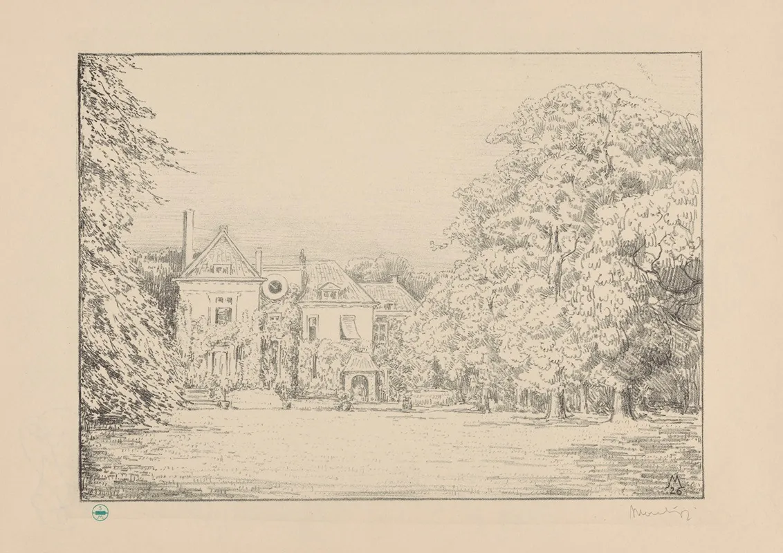 Gezicht Op Huis Te Werve Vanuit De Tuin Huis Te Werve