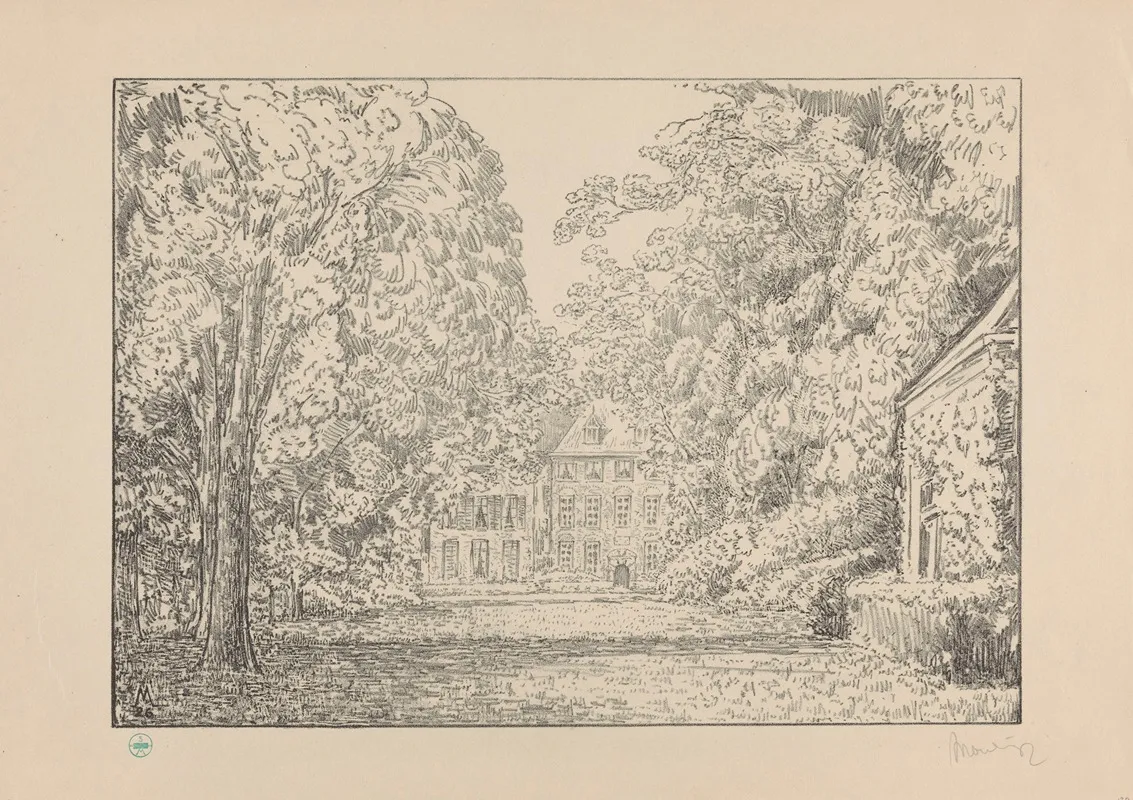 Gezicht Op Kasteel Duivenvoorde Vanuit De Tuin Duivenvoorde I