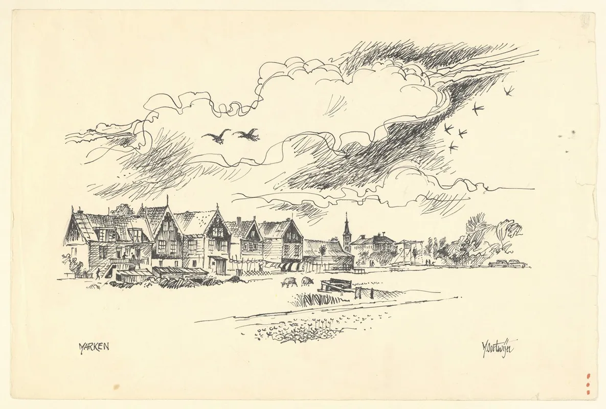 Gezicht Op Marken