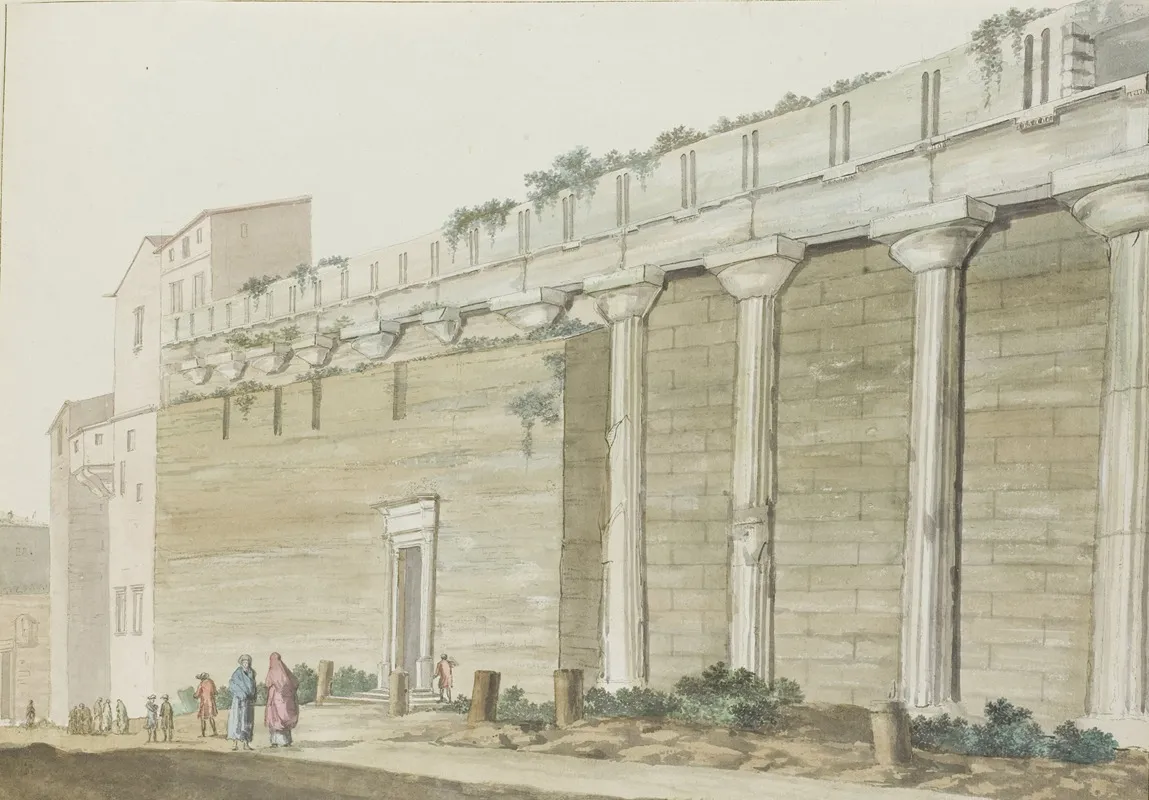 Gezicht Op Oude Minerva Tempel Op Eiland Syracuse