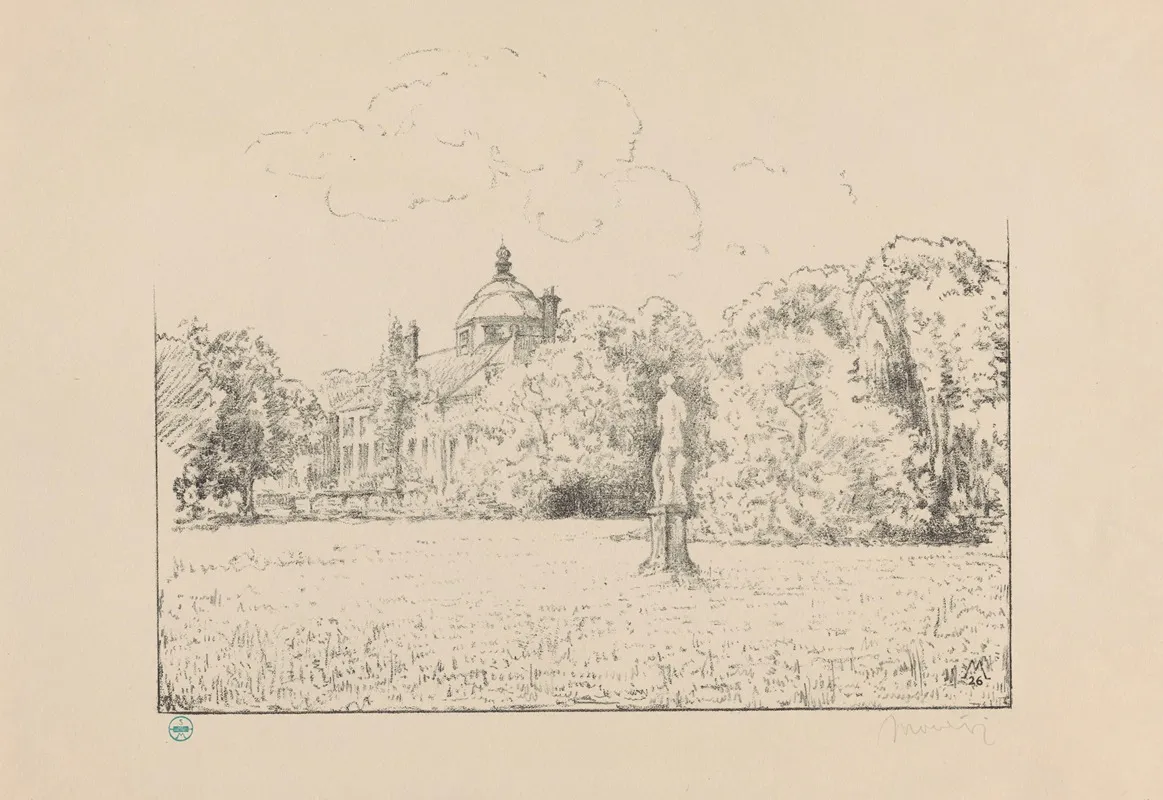 Gezicht Op Paleis Huis Ten Bosch Vanuit De Tuin Huis Ten Bosch Ii by Simon Moulijn - Canvas Print