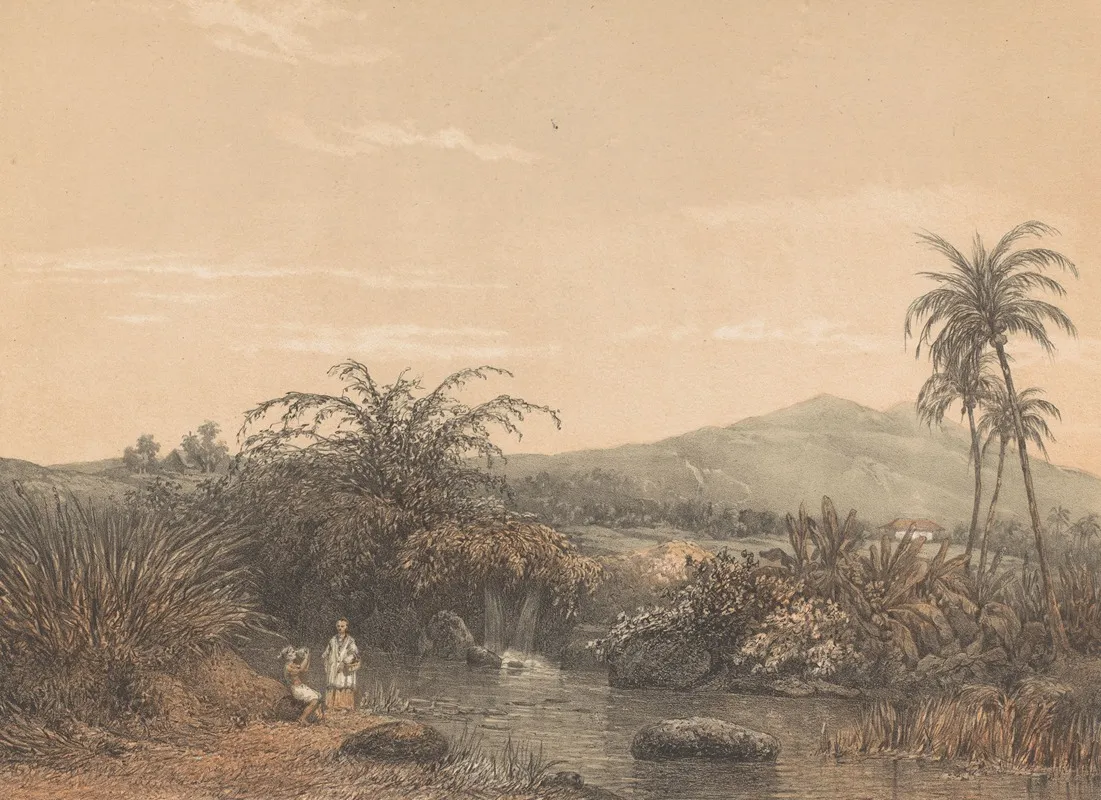 Gezicht Op Tjileboet 2 by Johan Conrad Greive - Canvas Print