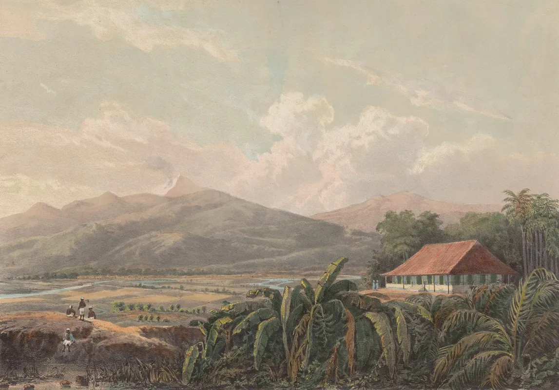 Gezicht Op Tjileboet by Johan Conrad Greive - Canvas Print