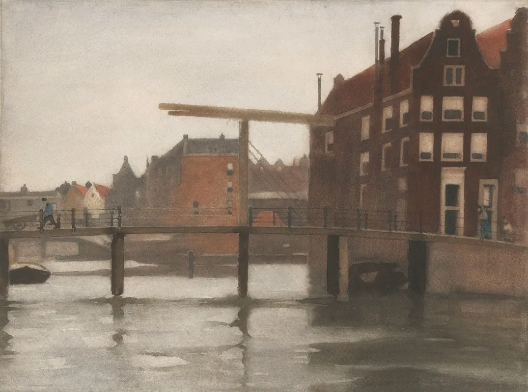 Gezicht Op Uilenburg Te Amsterdam by Willem Witsen - Canvas Print