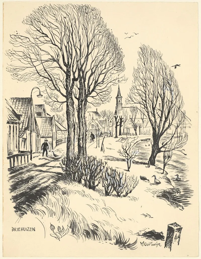 Gezicht Te Driehuizen Vanaf Driehuizen