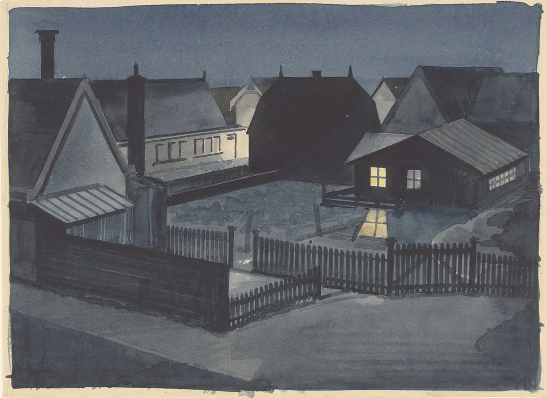 Gezicht Te Petten Bij Nacht Het Eerste Wachtlokaal