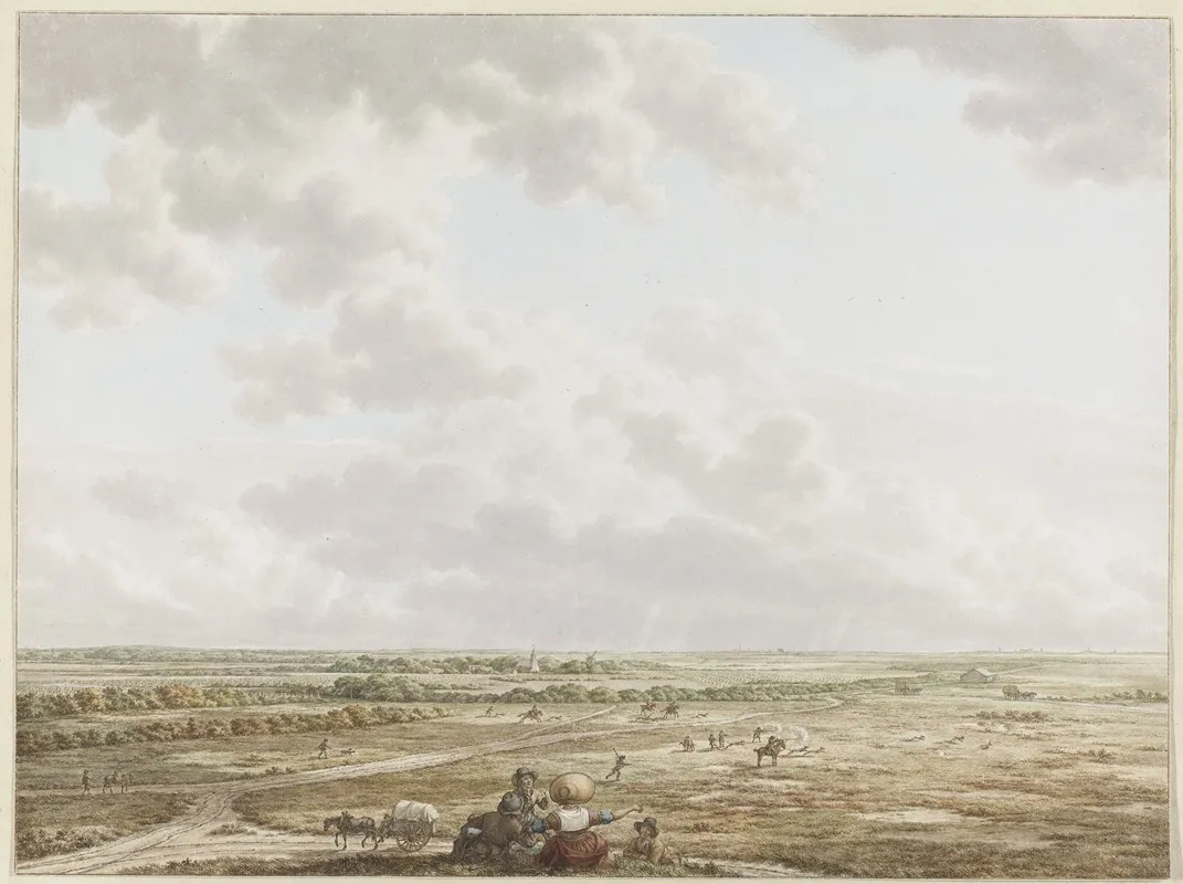 Gezicht Van De Tafelberg Bij Blaricum Met Op De Voorgrond Laren