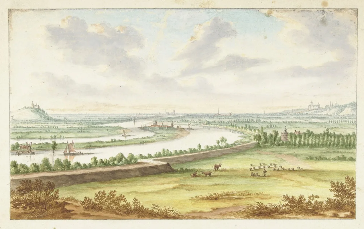 Gezicht Van Schenkenschans by Jan van Call the elder - Canvas Print