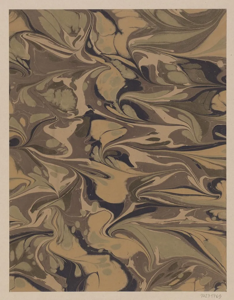 Gezogenes Marmorpapier 11