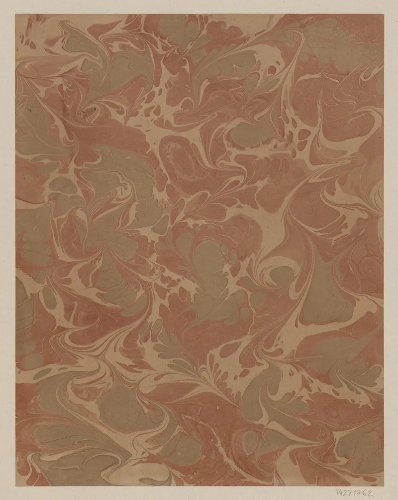 Gezogenes Marmorpapier 13