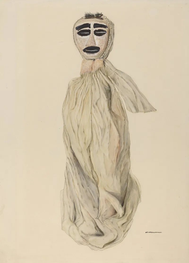 Ghost Of Judy by Edward Strzalkowski - Canvas Print