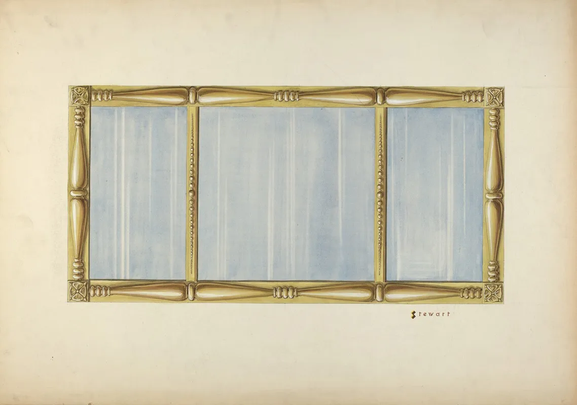 Gilt Mirror by Robert Stewart - Canvas Print