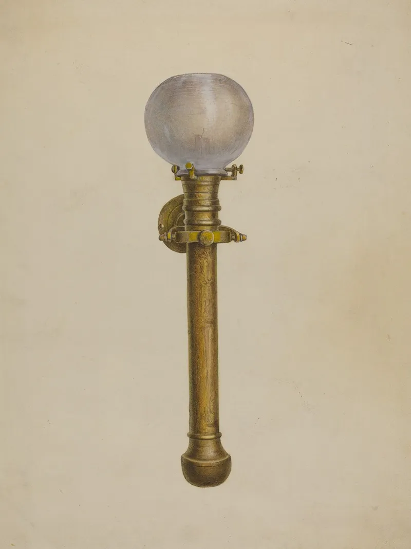 Gimble Candle Lamp by James M. Lawson - Canvas Print