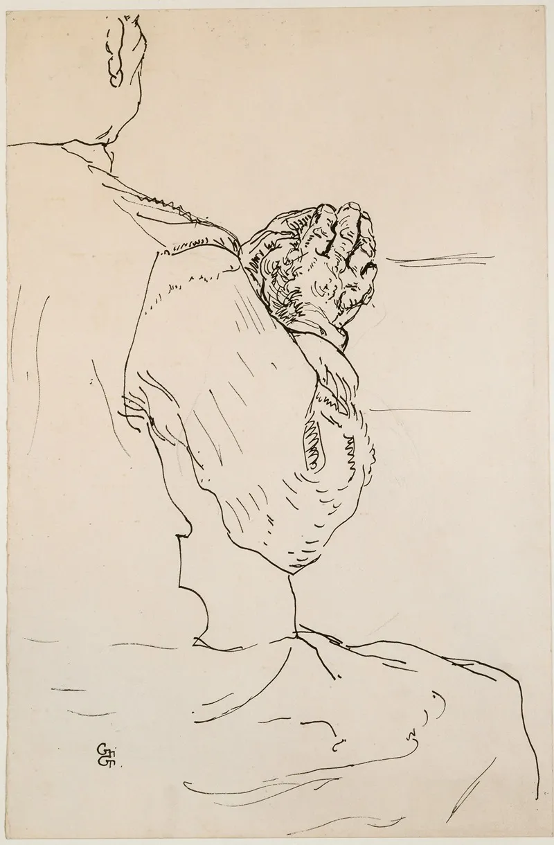 Giovanin De Voja Studie Zu Emmaus by Giovanni Giacometti - Canvas Print