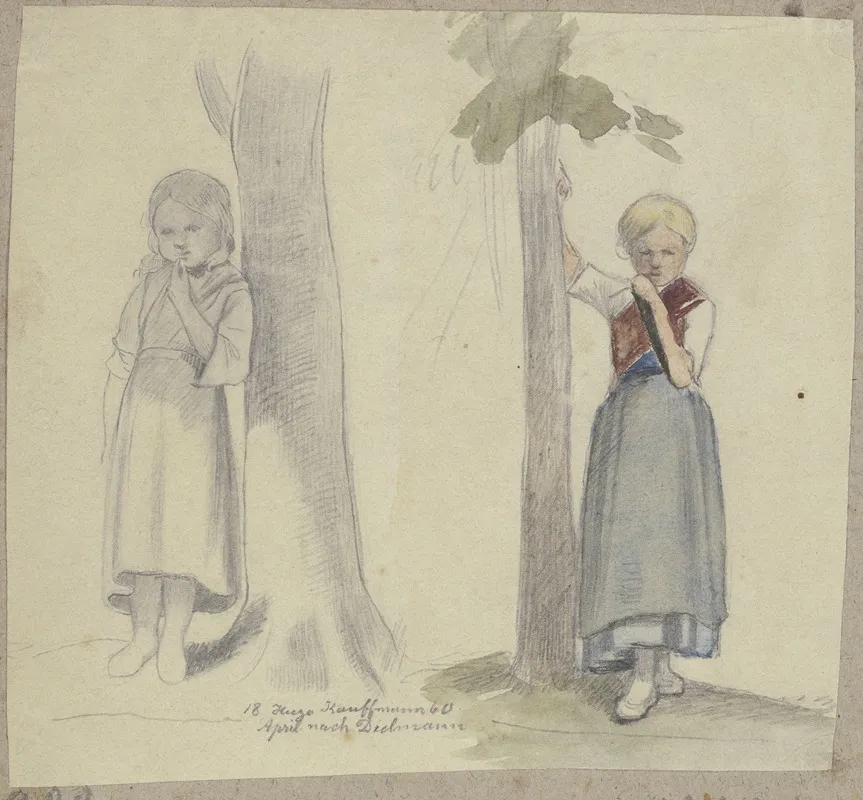 Girl At The Tree