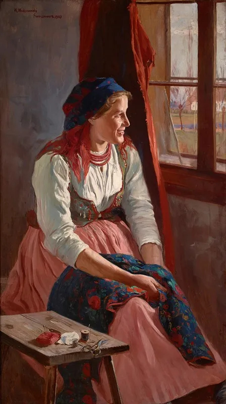 Girl At The Window 2
