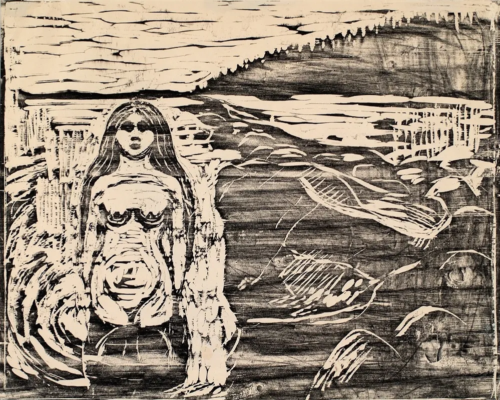 Girl Bathing