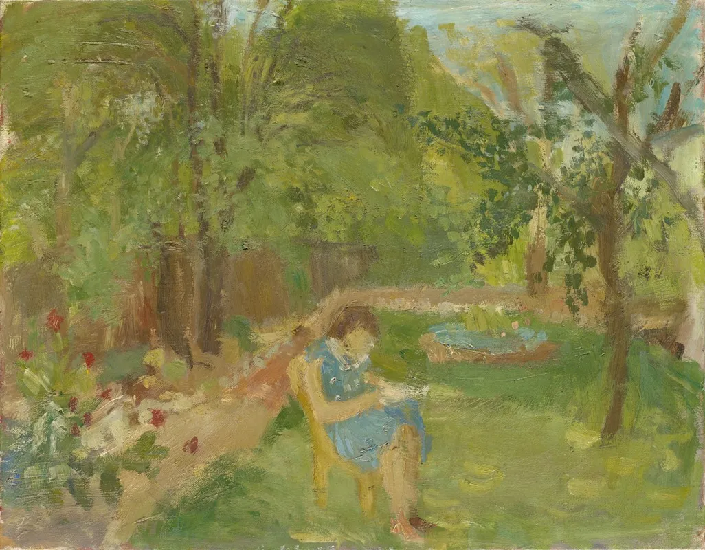 Girl In The Garden 2