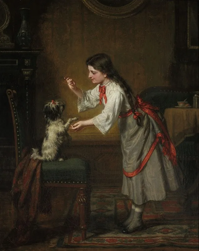 Girl With A Dog