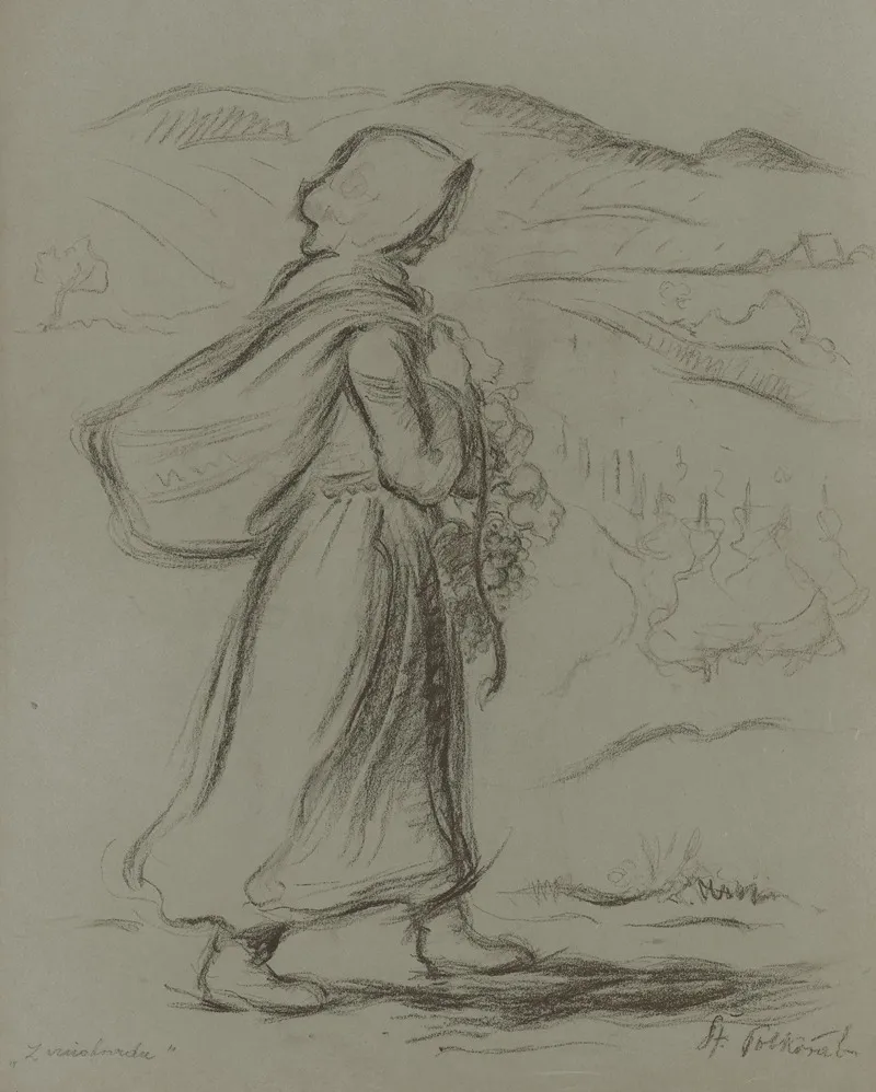 Girl With A Hamper