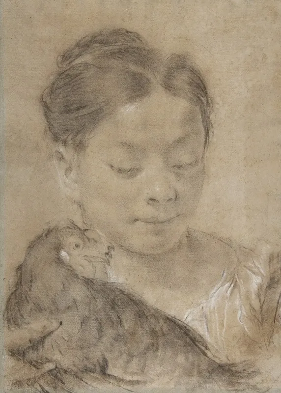 Girl With A Hen