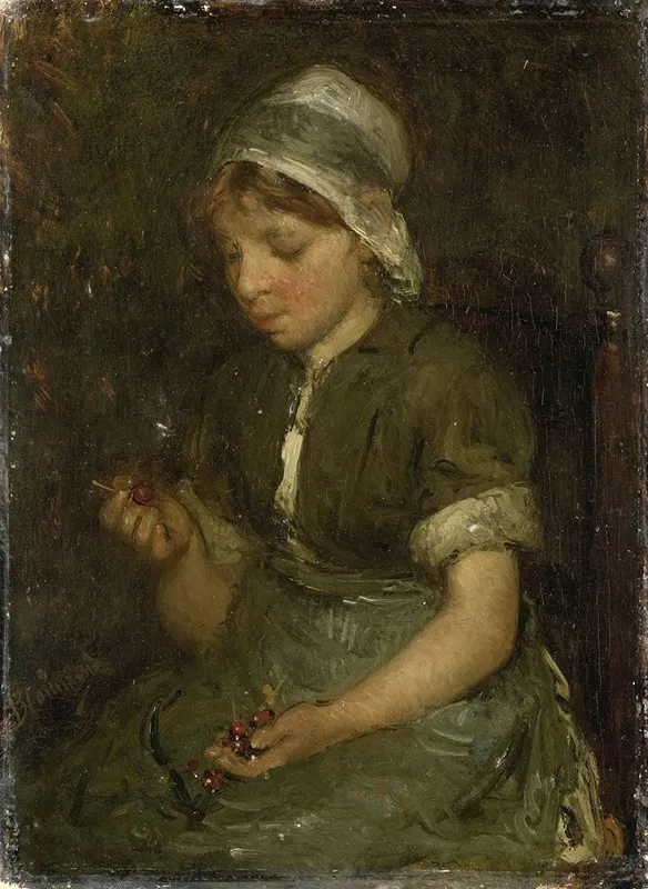 Girl With Cherries 3