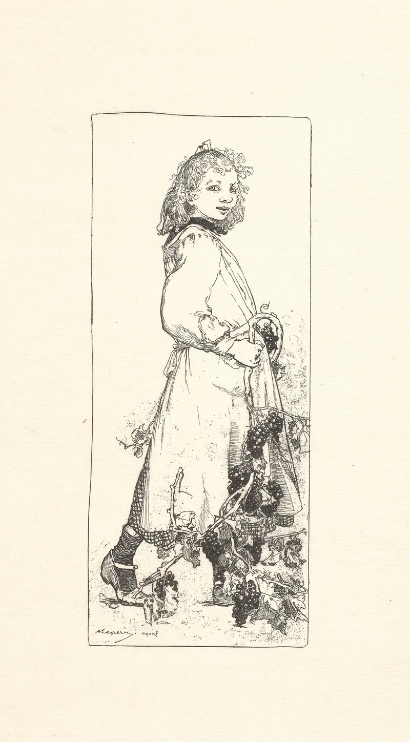 Girl With Grapevine
