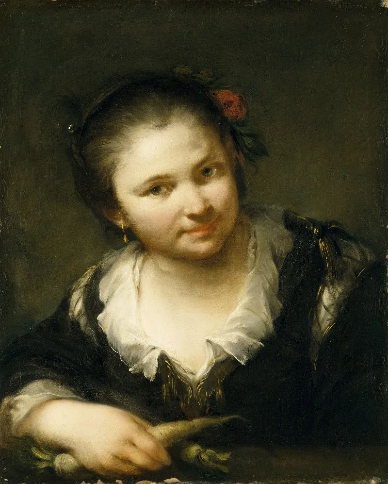 Girl With Vegetables 2