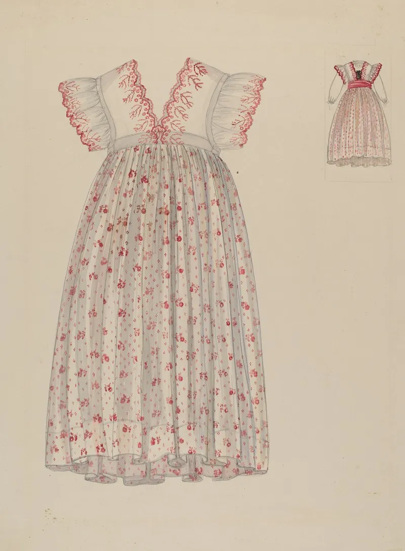 Girls Dress 6 by Verna Tallman - Canvas Print