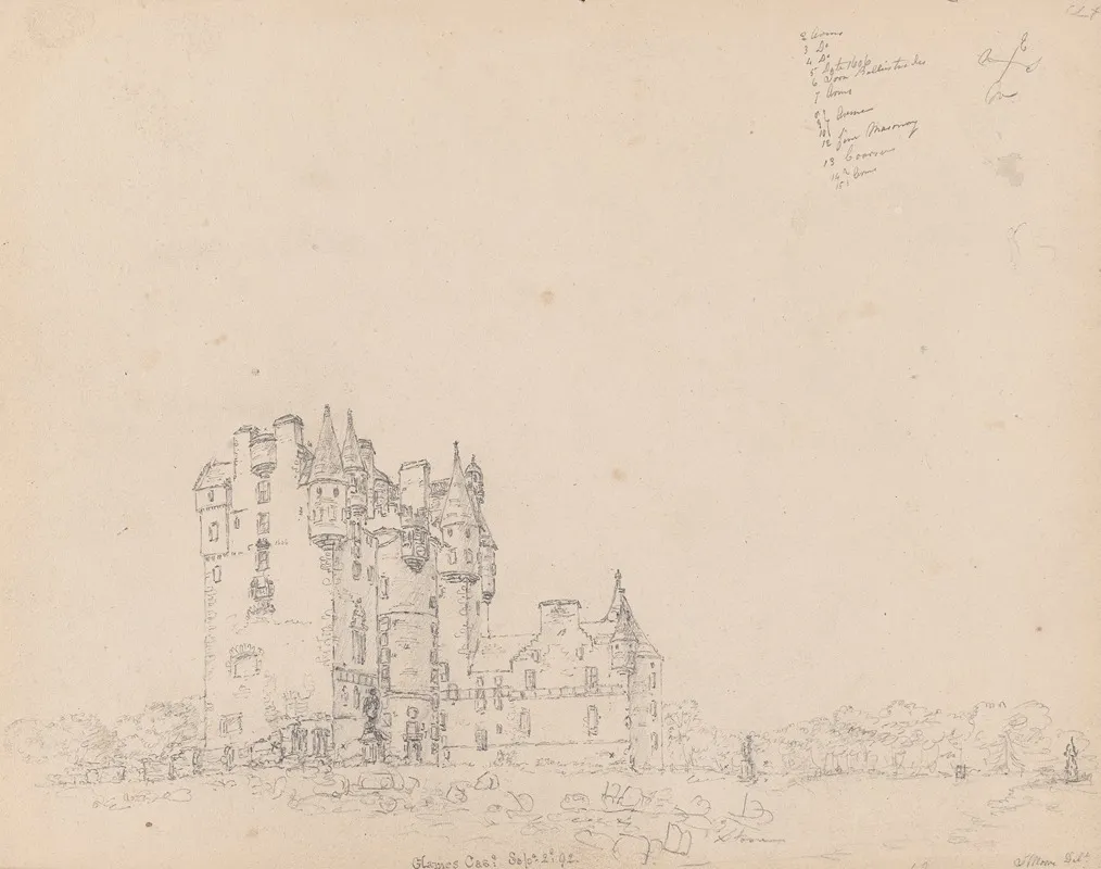 Glamis Castle by James Moore - Canvas Print